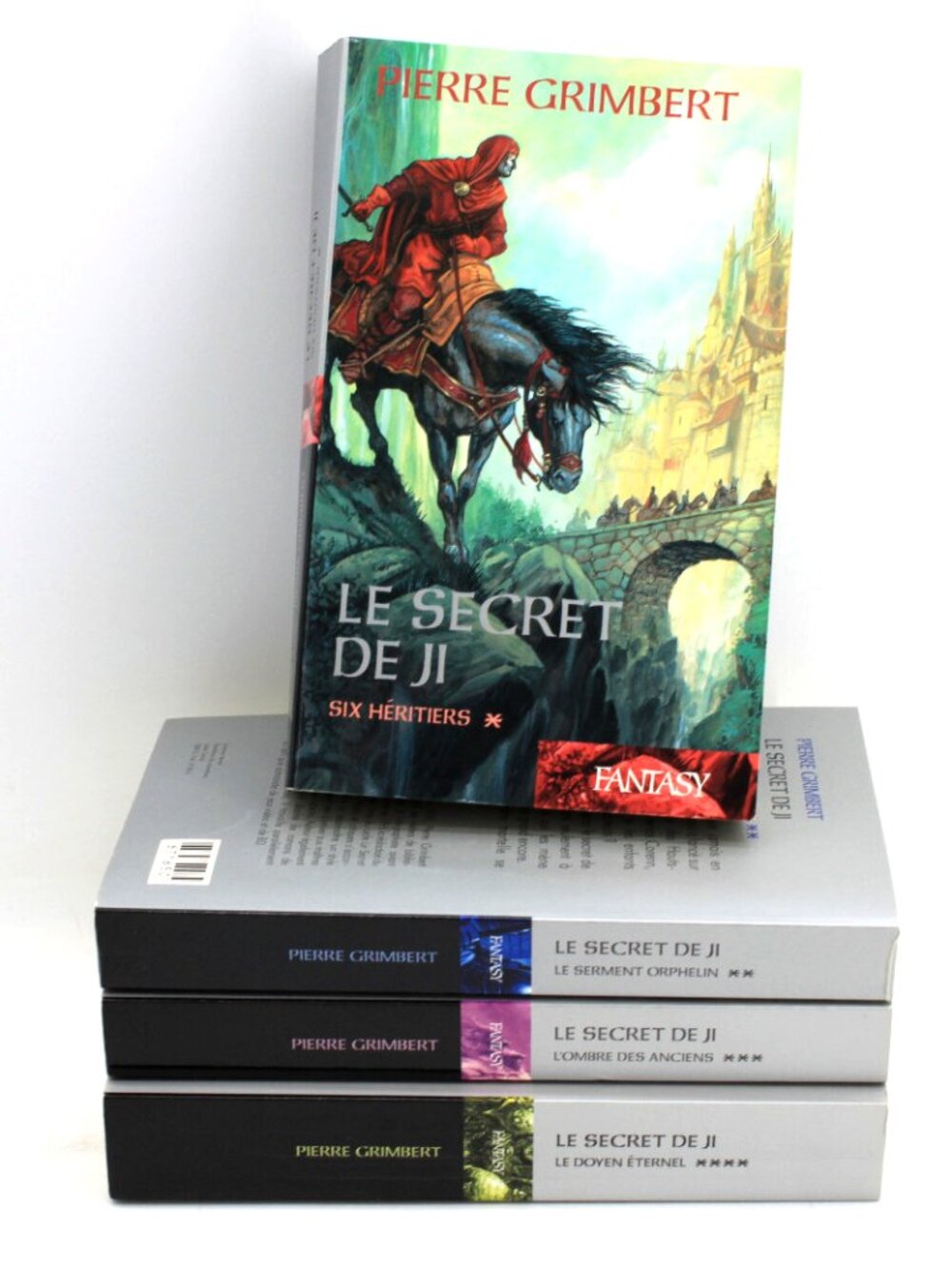 Lot 4 livres Books Pierre Grimbert - Le Secret De Ji Série Complète French